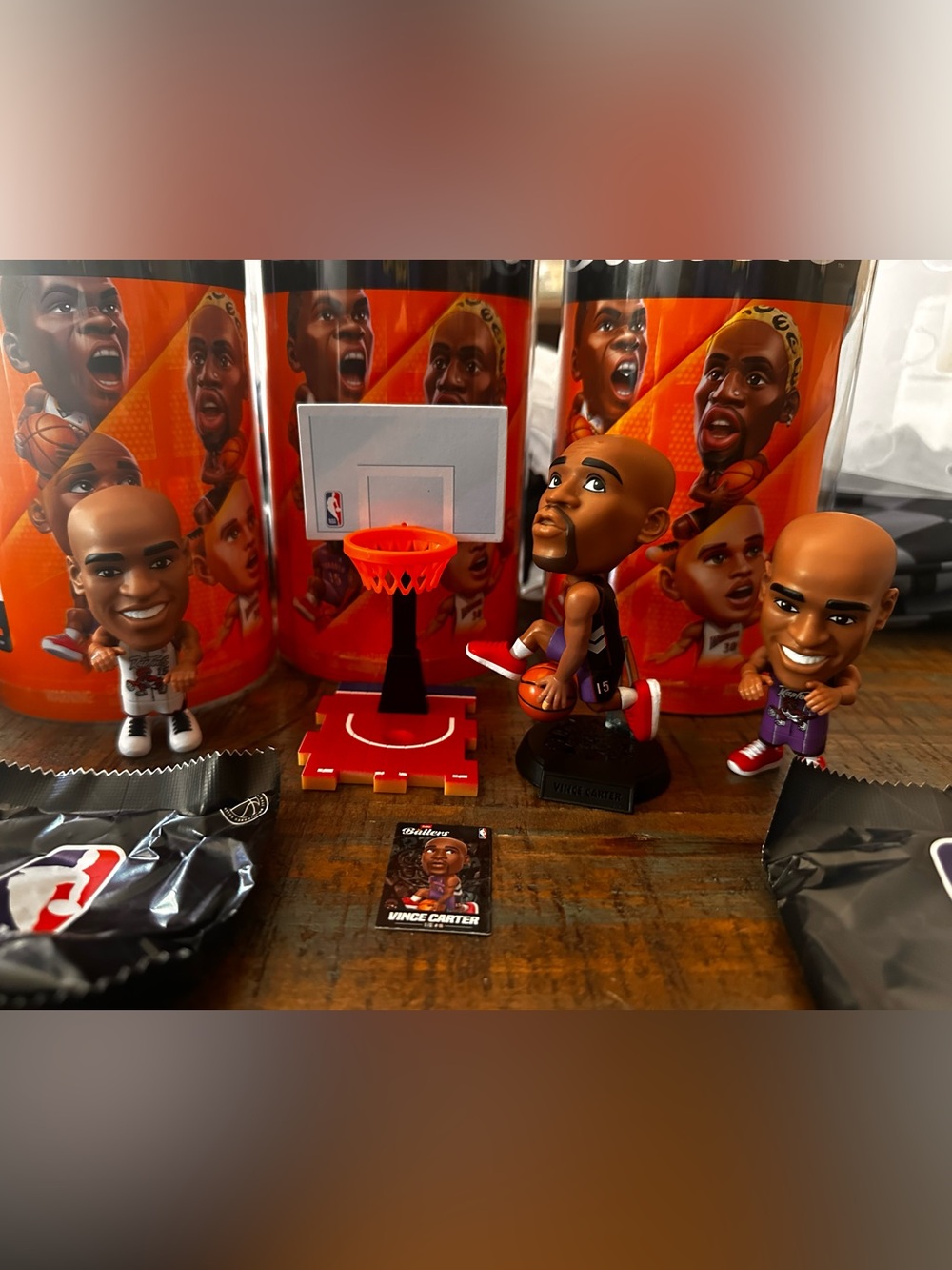 NBA ZURU ballers series 3 Vince Carter set of 3 Rare included.